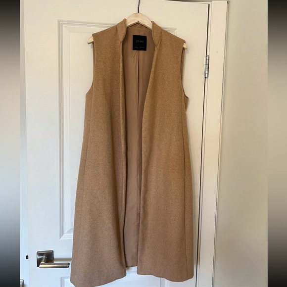SOLD Zara Wool Sleeveless Vest/Coat - Picture 3 of 4